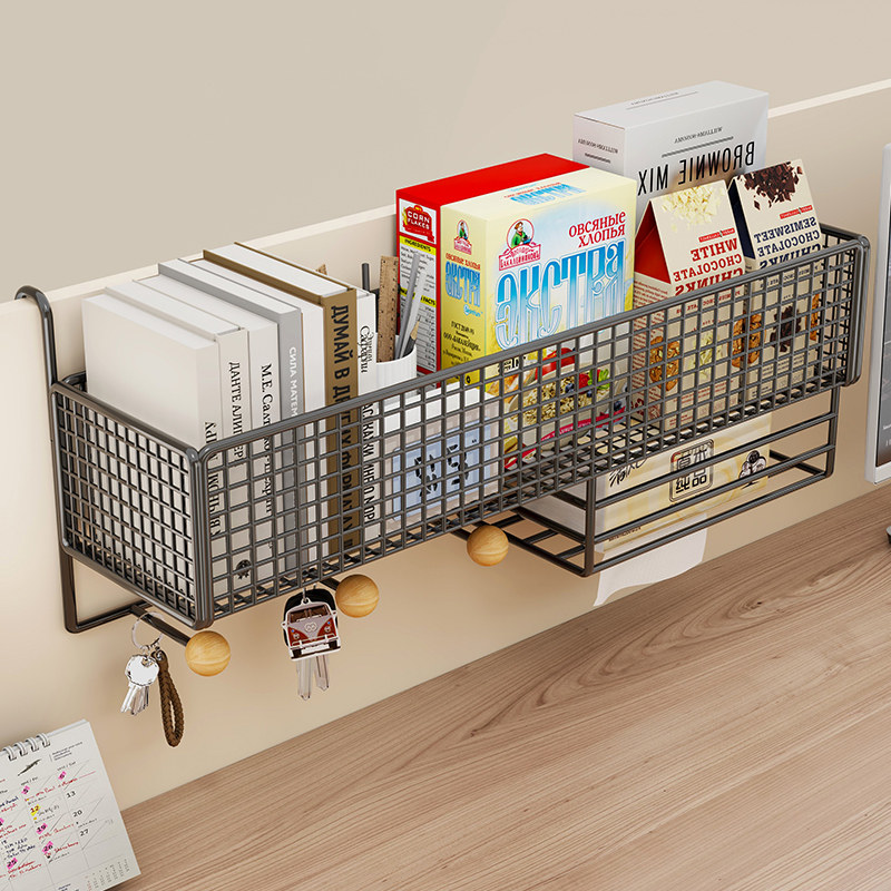 办公室置物架工位收纳挂袋桌上多功能整理架宿舍好物隔断挂篮架子