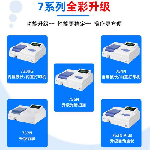 上海精科仪电上分紫外可见分光光度计光谱仪722S721G-100752N2SL5