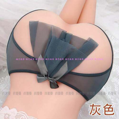 女网纱火辣内裤后开口镂空蝴蝶结小心机露臀方便透气短裤