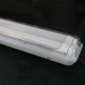 新管品ledSL 20220灯管t8一双防潮防尘三防灯1.2米40W日光灯厂体