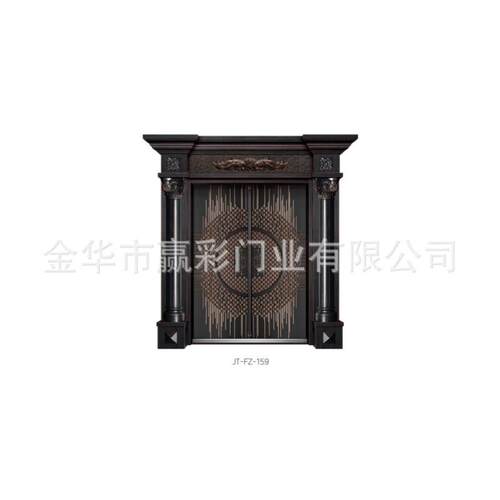 铸铝门别墅大门双开门农村乡村对开门现代简约进户入户门