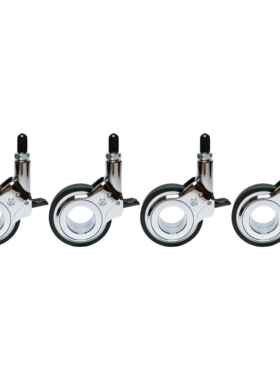 robby旗舰店｜中空万向轮 静音合金款高级电竞椅升降桌置物架脚轮