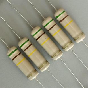 5W大功率四色环碳膜铜脚电阻10R150R1K100K68K220K330K470K510K1M