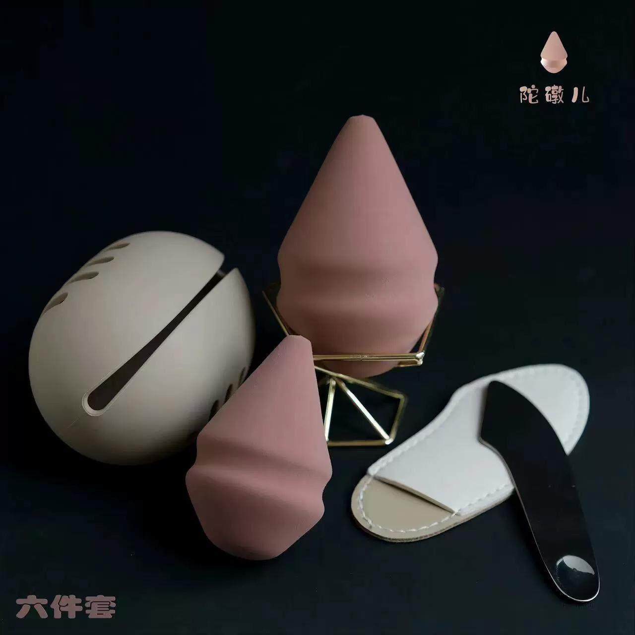 [泽叔唠妆]李泽美妆蛋 第六代陀礅儿小印章彩妆蛋 (底妆工具套组)