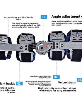 可调节膝关节固定支架膝盖骨骨折胫骨平台支架半月板韧带损伤下肢