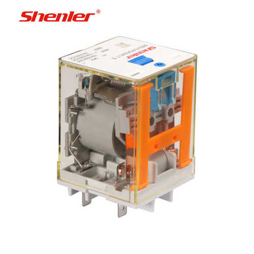 申乐功率REH1AO中间继电器小型电磁开关24V6脚11脚380V底座MY2NJ