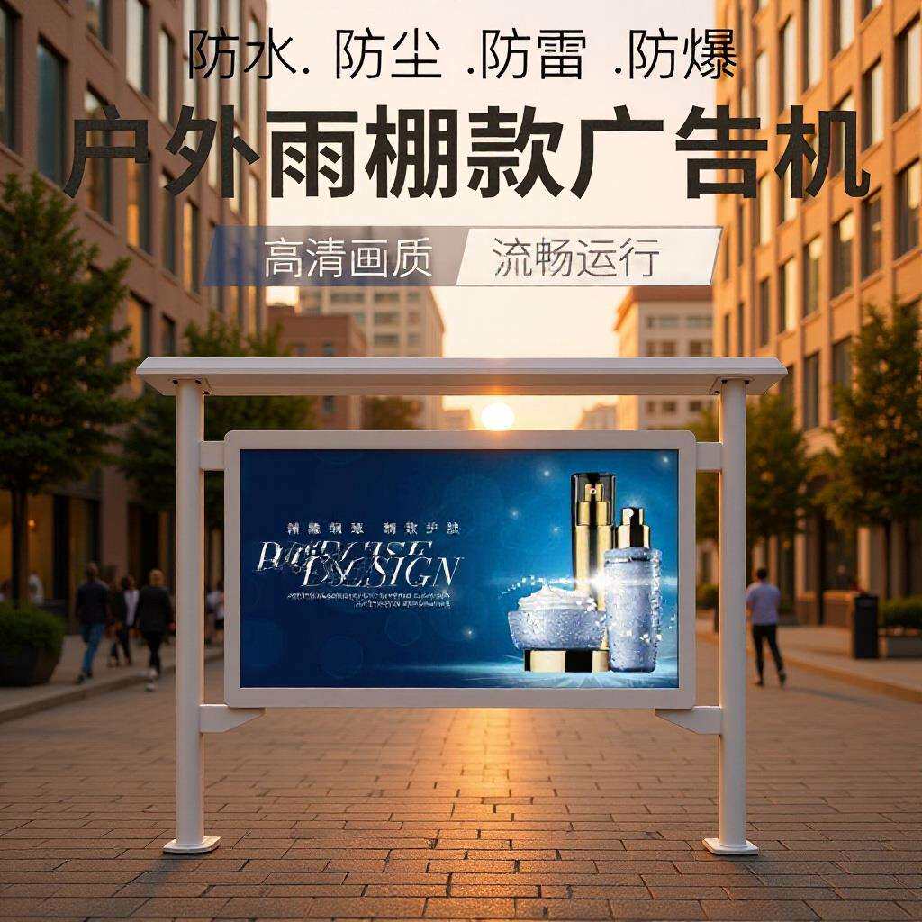 43寸55寸65寸户外广告机雨棚立式防雨防水防晒液晶高清电子显示屏