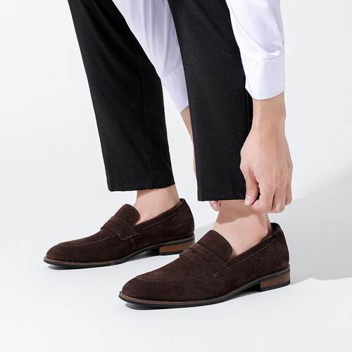 Large size trendy genuine leather suede leather shoes 大码鞋