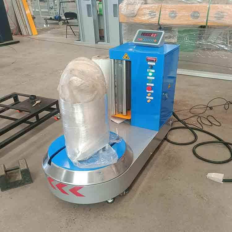 山东行李缠绕包装机车站机场行李托运缠绕机称重功能