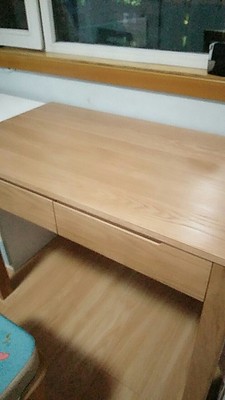 说说一起来谈谈源氏木语白橡木书桌怎么样，用的是不是真白橡木？