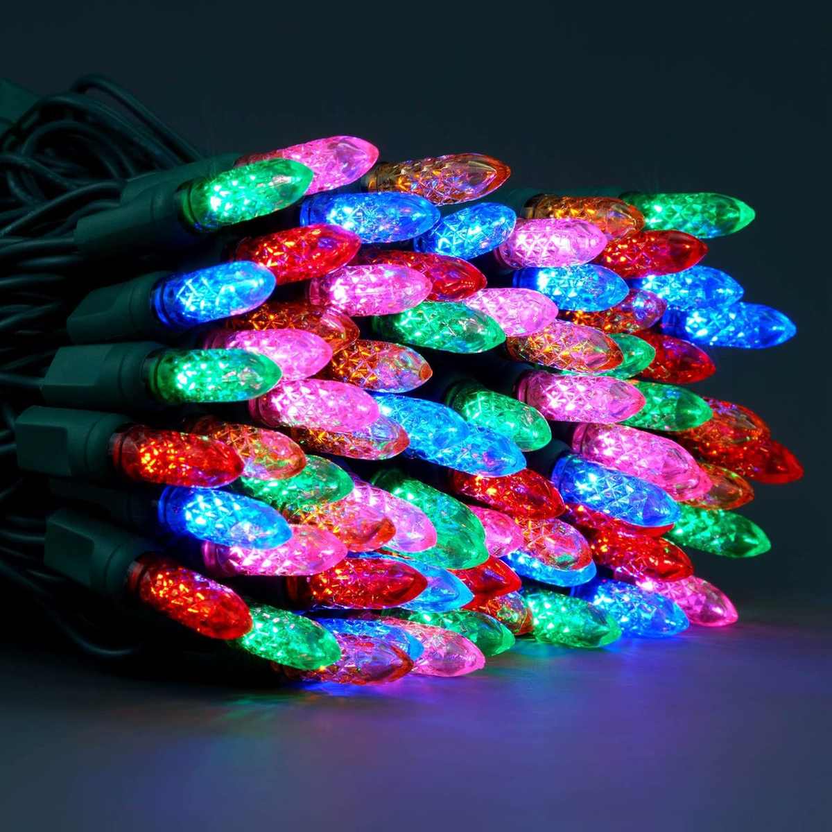 户外防水美规M5圣诞灯 啤注式冰棱LED灯串 110V万圣节装饰灯