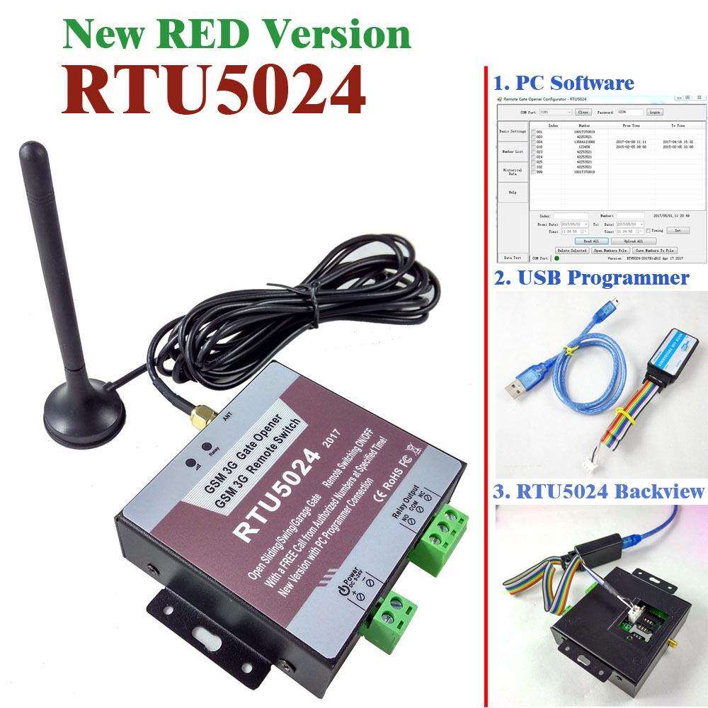 红版 V2017 RTU5024 手机GSM遥控自动门,车库门,门禁控制器