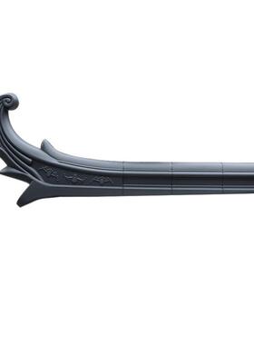 塑料凤牛角装饰配件特高配件翘树脂屋檐大福40cm仿古瓦到尾翘翘角