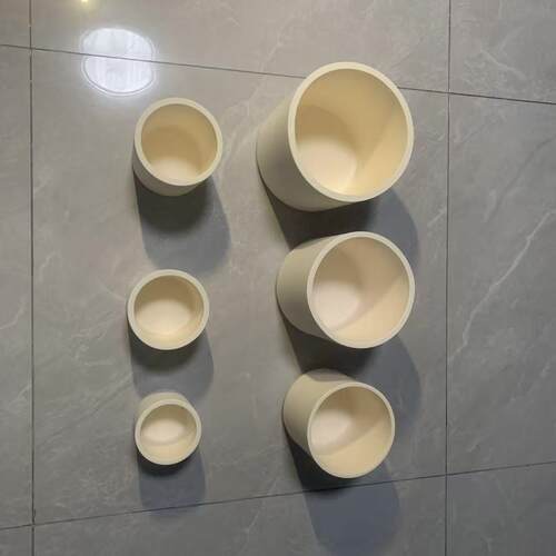 圆柱形刚玉埚氧坩88-8铝99瓷规格多化样氧化铝结构等件异形件直供