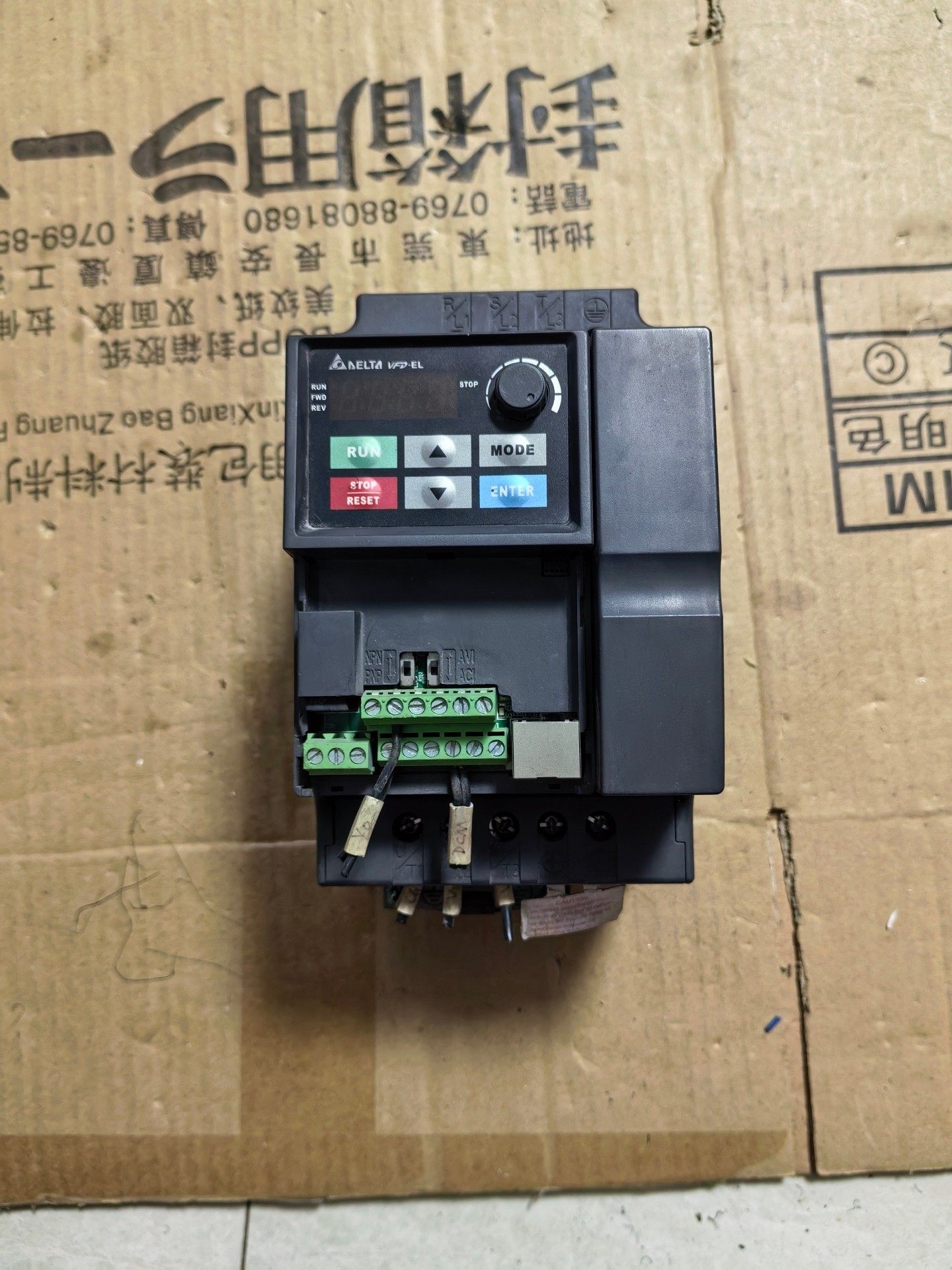 台达变频器VFD015EL21A 1.5KW/220V，设备