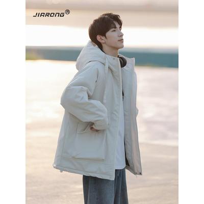 外套男秋冬款2025新羽绒棉服男款冬季加厚工装夹克棉衣冲锋衣棉袄