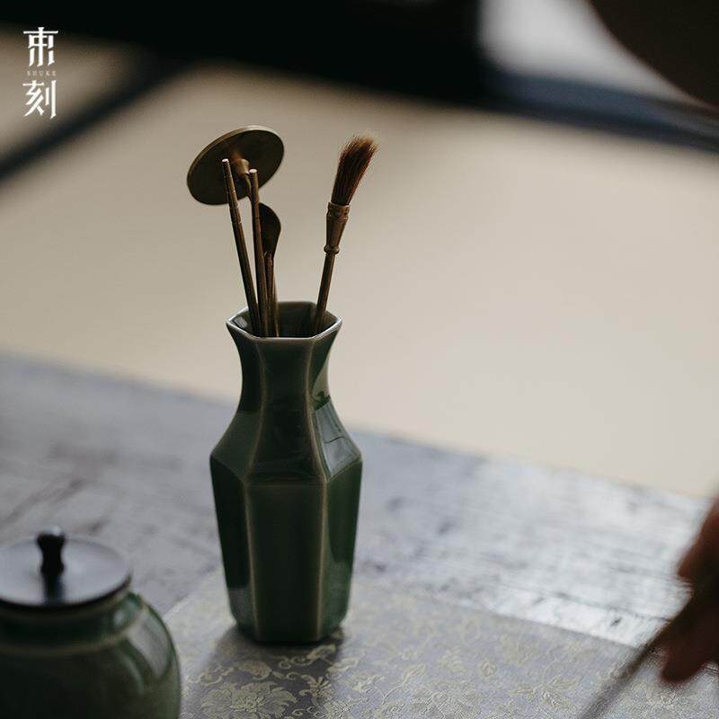 束刻 陶瓷香道瓶箸瓶小花瓶香插香事瓶香道用品香篆工具入门套装