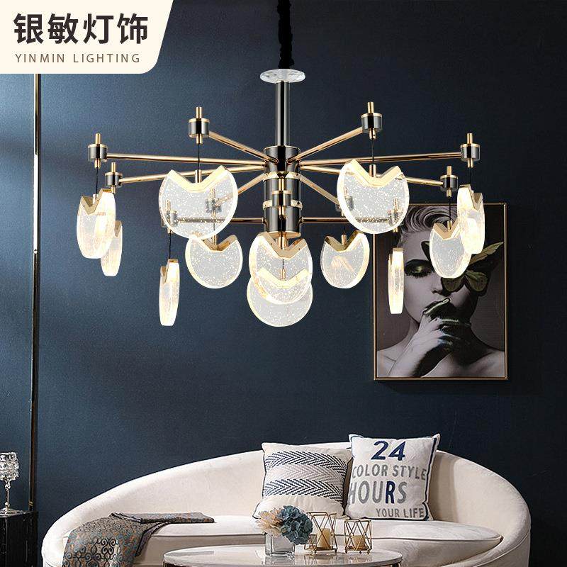 客厅吊灯简约现代个性吸吊两用餐厅灯新款轻奢卧室LED吊灯