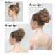 Extensions Bun Messy Curly Scrun Synthetic Elastic Hair