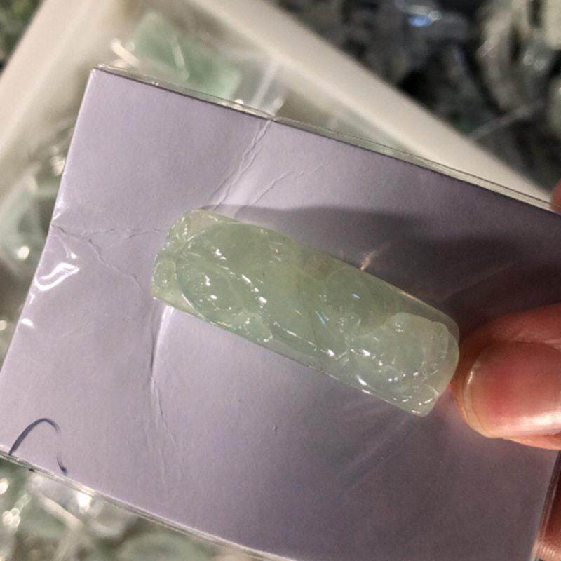 老坑冰种翡翠A货女弯条貔貅手链编缅玉貔貅手链