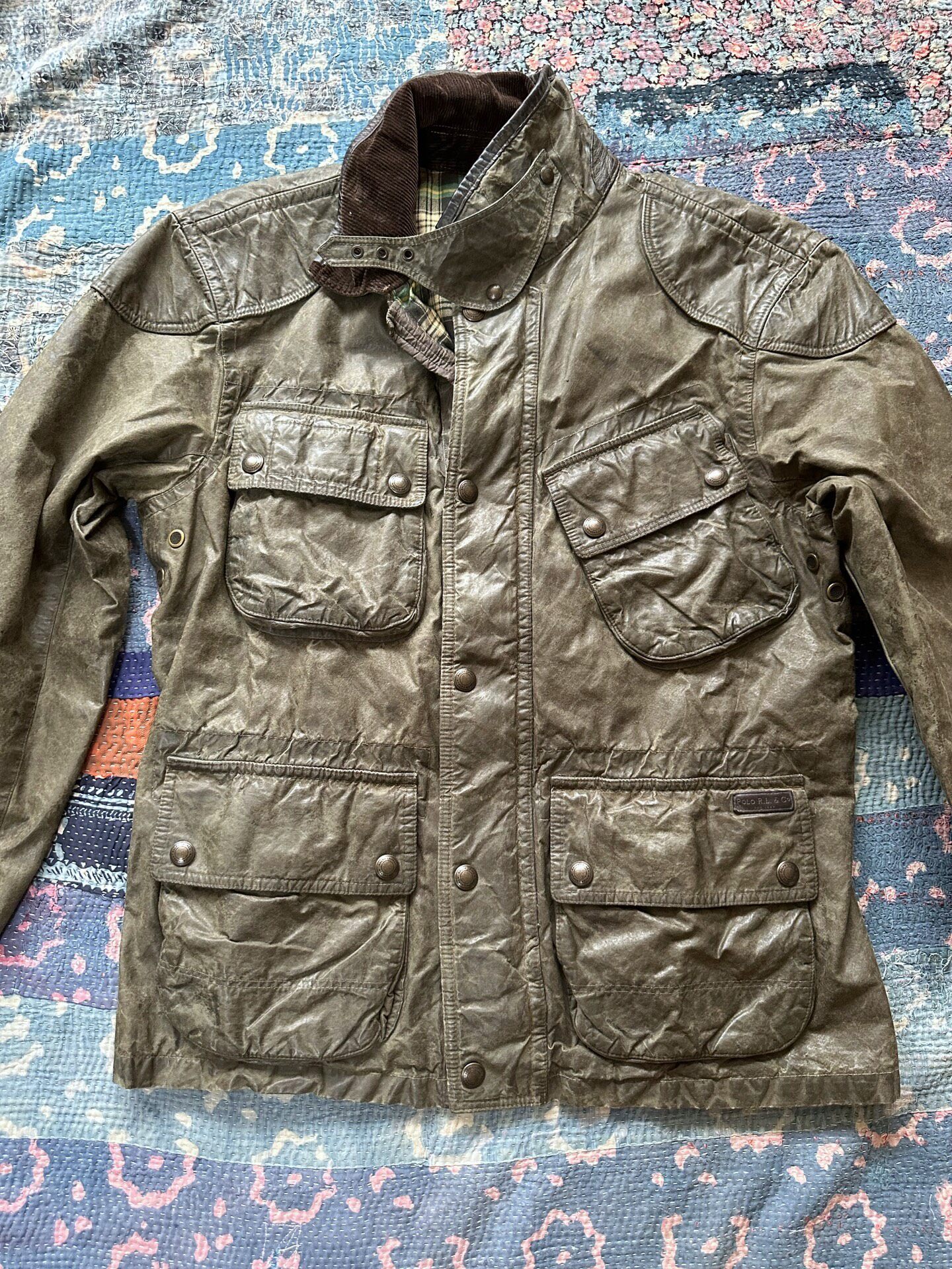RRL Oiled Wax Motorcycle Jacket
