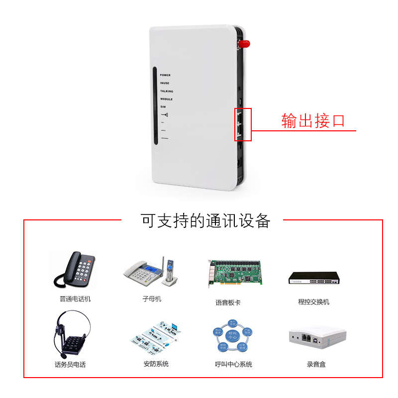 4G全网通无线转有线电话GSM无线固话平台电梯一键拨号SIM卡转座机