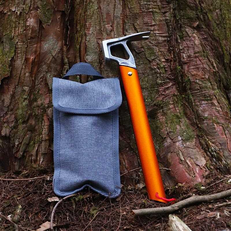 新款直销新款户外轻量化铝合金手柄不锈钢锤野营帐篷天幕地钉锤拔图片