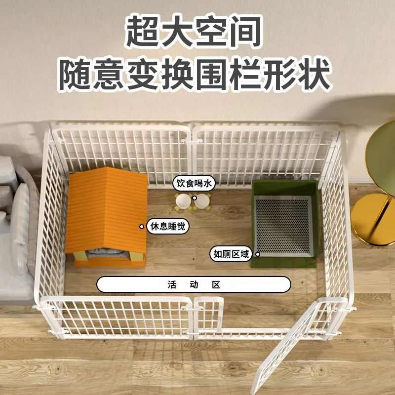 狗狗笼子狗围栏家用室内中大型犬狗笼子宠物栅栏自由组合带隔断门