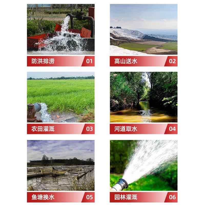 农用灌油溉626高压吸程井泵电启汽油机柴机水泵抽动水大流量自吸