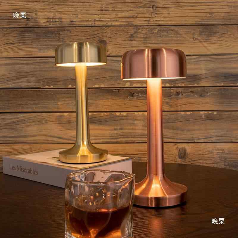 外复古餐酒吧氛围台灯清调吧户厅桌面充电气氛灯触a011摸光桌灯小