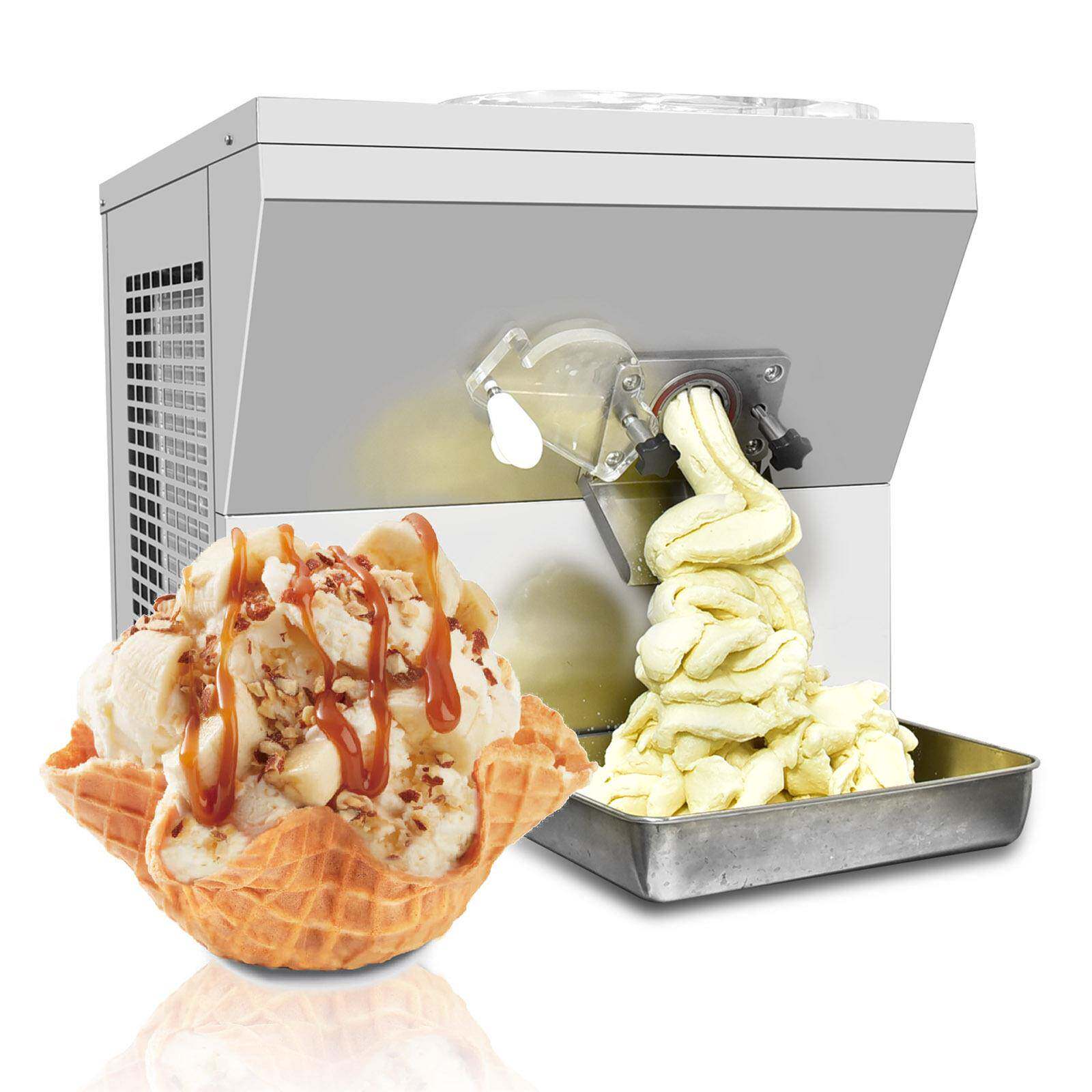 新款家用商用304不锈钢单缸自动冰淇淋机水果冰激凌机自制雪糕机