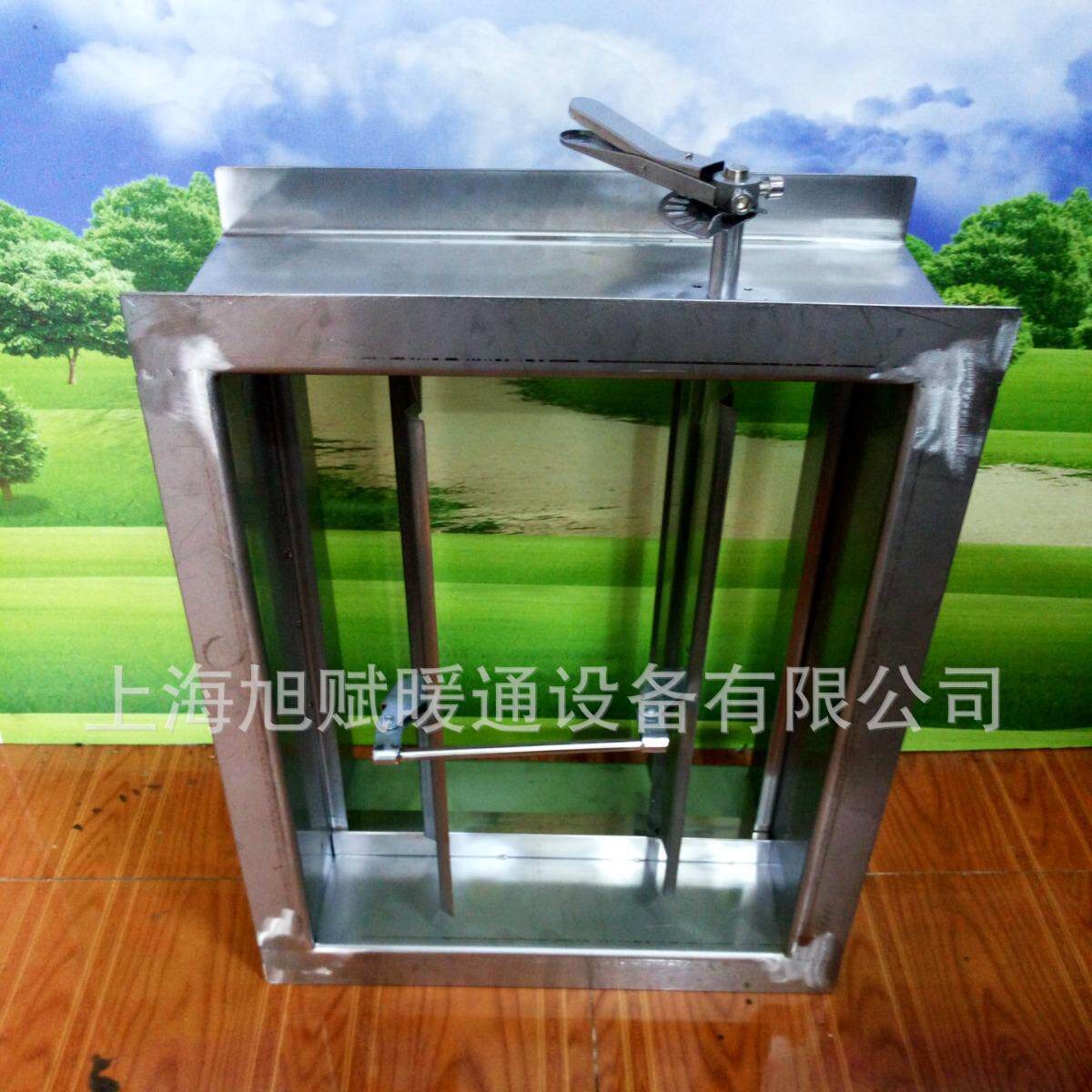 304不锈钢方形风管阀门风量手动调节阀碟阀矩形风阀