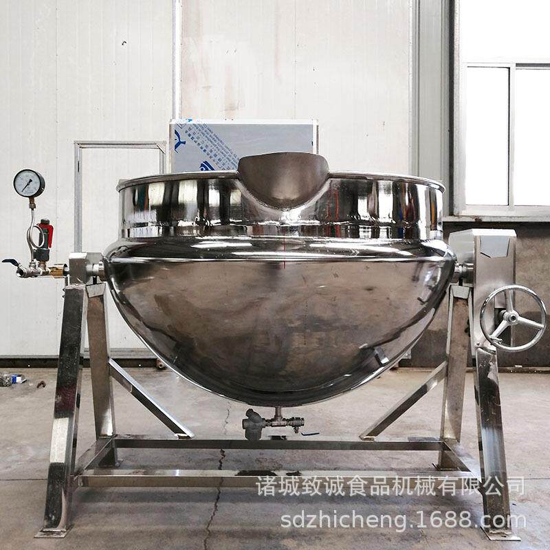 可倾出料服务好200L蒸汽搅拌锅可倾搅拌水果蓉炒制锅