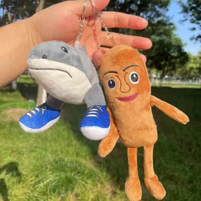 Tralalero Tralala Plush Toy keychains Tung Tung Sahur Stuffe