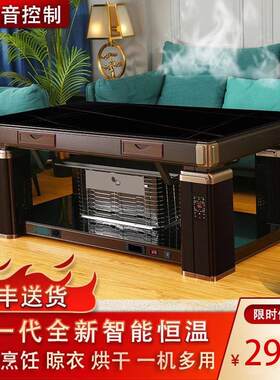 2025新款电暖桌天然气烤火桌子家用升降烤火茶几电暖炉取暖桌暖炉