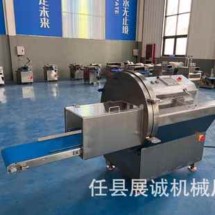 商用全自动砍排机冷冻牛排骨排五花肉培根切片机