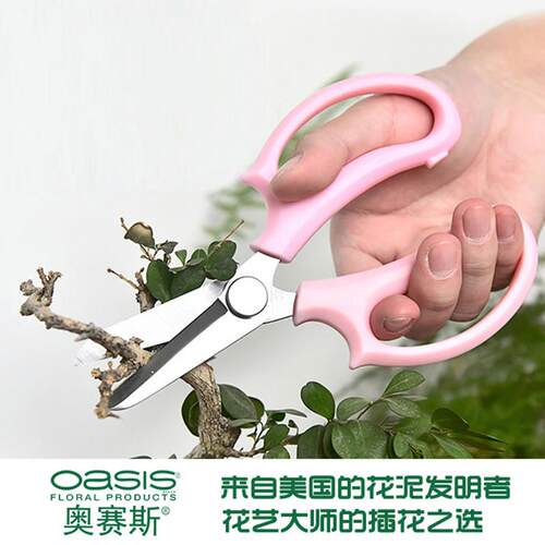 圆头花艺剪刀 园艺剪刀修整花草树枝剪花店用品工具