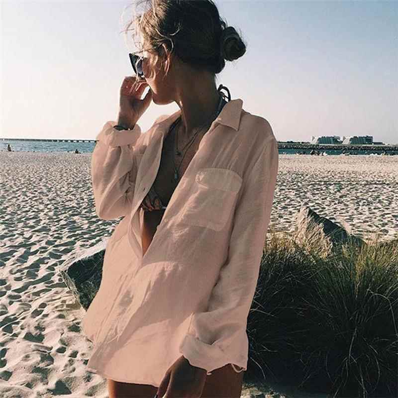 holiday bikini sunscreen beach cover-up cardigan dress sexy