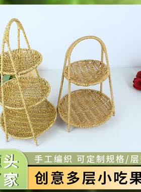 装饰品跨境代发水果小吃盘篮挂篮