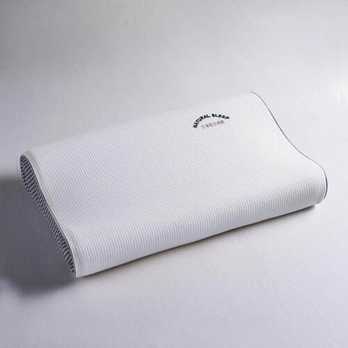 生物基美肌枕零压枕头枕芯护颈椎助睡眠家用超柔记忆棉白色小波浪