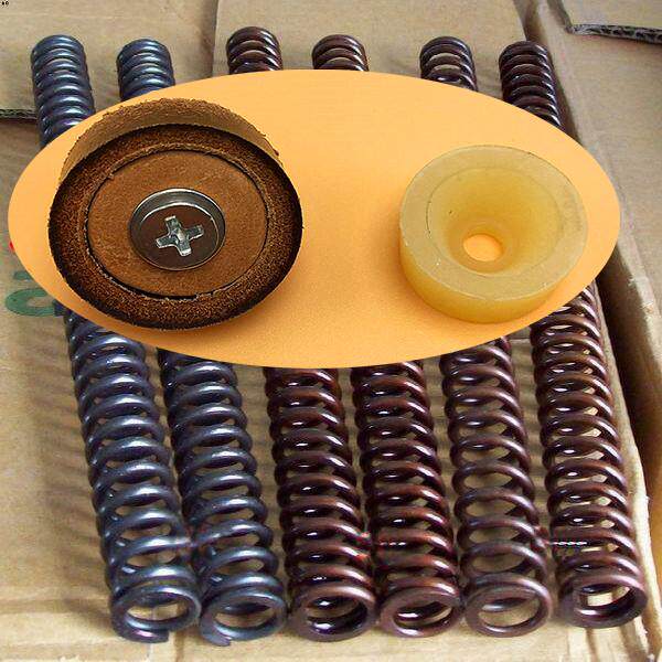 新款老式高压皮钱牛皮碗套装气筒工业弹簧配件v字密封压簧324
