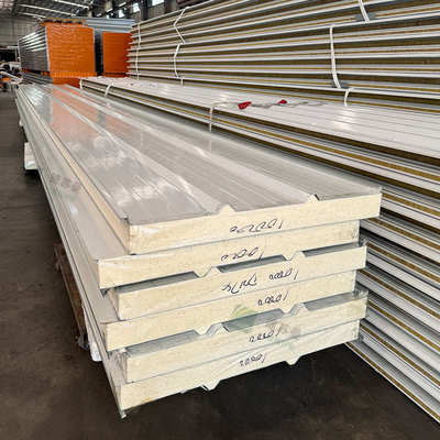 100mm厚聚氨酯屋面隔热彩钢瓦板 聚氨酯保温板夹芯瓦板防火阻燃