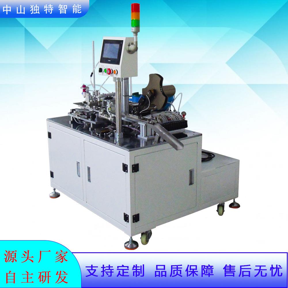 全自动点胶机打胶装磁铁贴标签机械DT-660USB数据线整理器设计