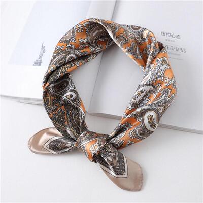 Square scarf retro cashew nut silk scarf方巾复古腰果丝巾职业
