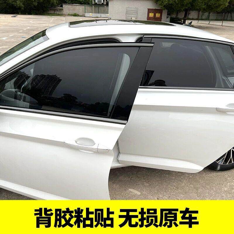 色专用于大众19-23速腾420改装黑武身士套件黑车窗饰车窗亮片车条