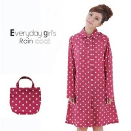 日本韩国时尚雨衣风衣式外套户外徒步旅行防水透气薄雨披女生便携