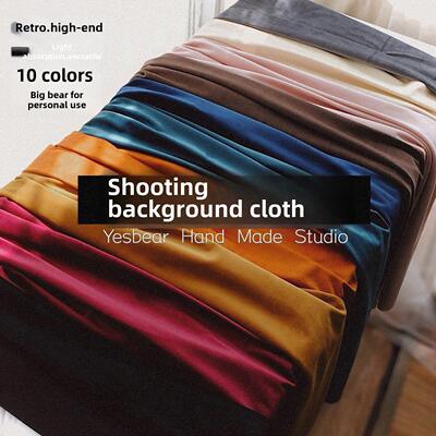 Yesbear大熊自用拍摄背景布 摄影布 绒布 陈设布覆古莫兰迪油画布