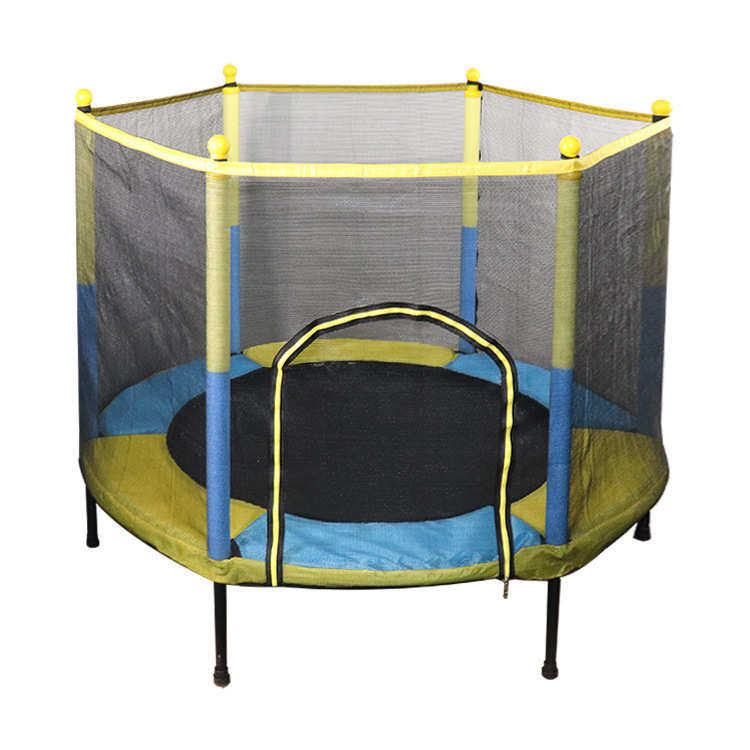 英寸网儿童蹦床厂家护热销室内运动55trampoline蹦弹跳床带