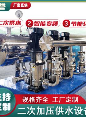 二次供水设备无负压恒压变频给水装置城乡供水工程改造项目水泵