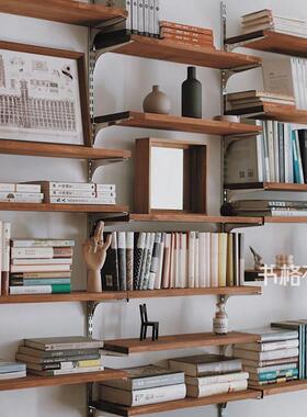 Vitsoe轨道置物架不锈钢多层展示架木质隔板陈列架自由组合书架